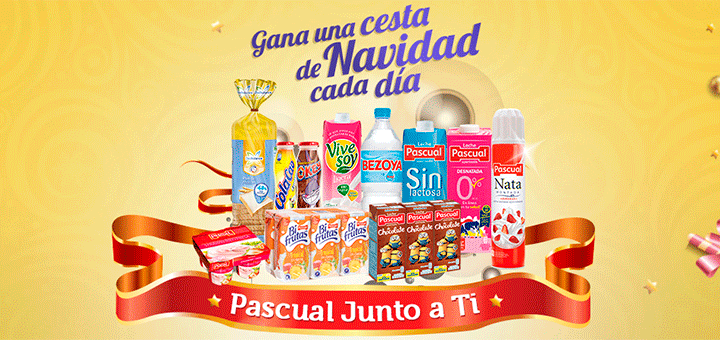 Gana una cesta de Navidad cada día con Pascual