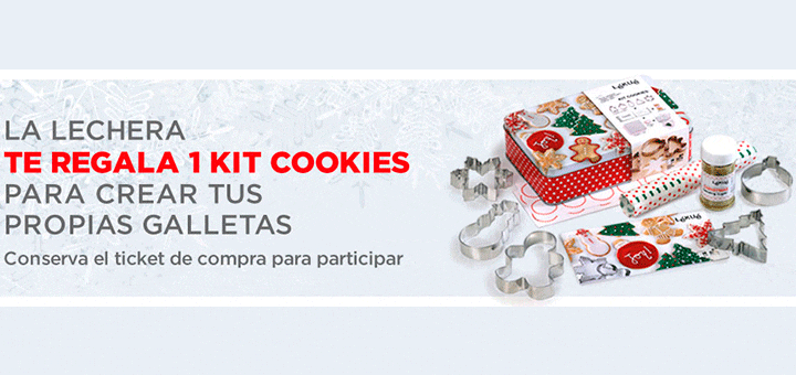 La Lechera regala 1 kit de cookies cada día