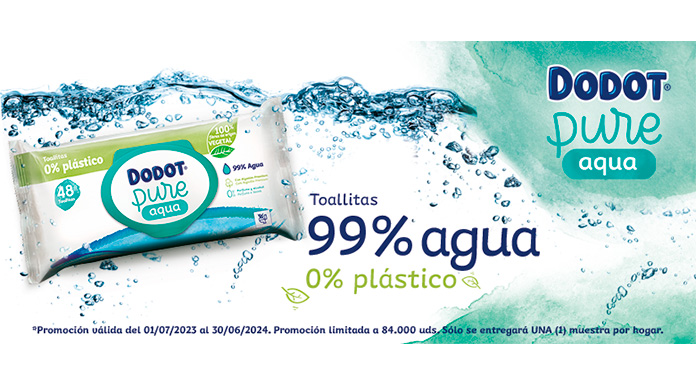 Muestra gratis de Toallitas Dodot Pure Aqua Plastic Free